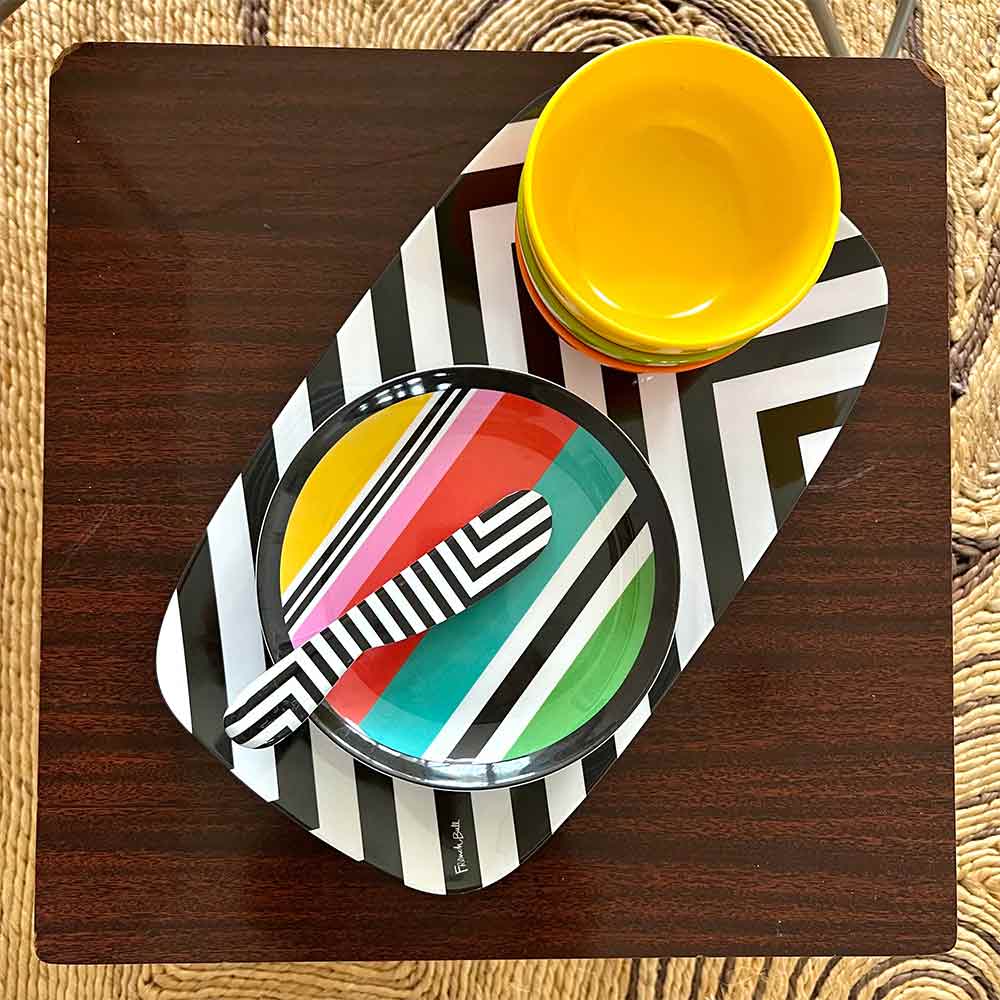 Set de 6 Petites Assiettes Apéritives - Rayures
