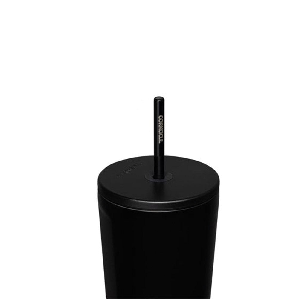 Tasse Froide Avec Paille 710ml Noir Mat