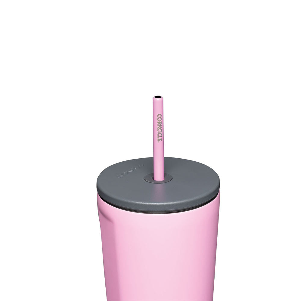Tasse Froide Avec Paille 710ml Rose Bébé