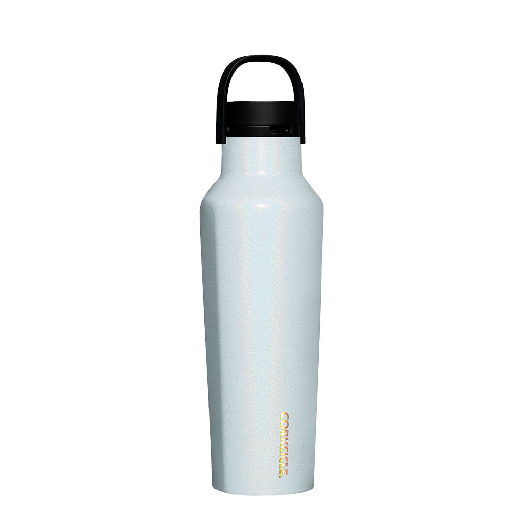 Sport Feldflasche 570ml Glitzer Hellblau