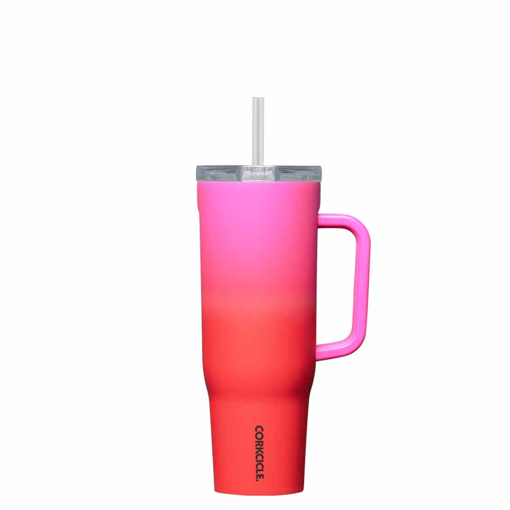 Tazza CRUSIER con cannuccia 1200ML Rosa Ombre