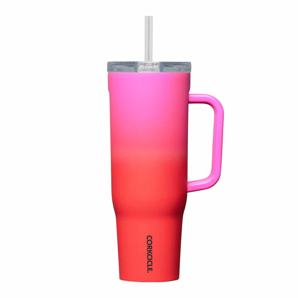 Tazza CRUSIER con cannuccia 1200ML Rosa Ombre