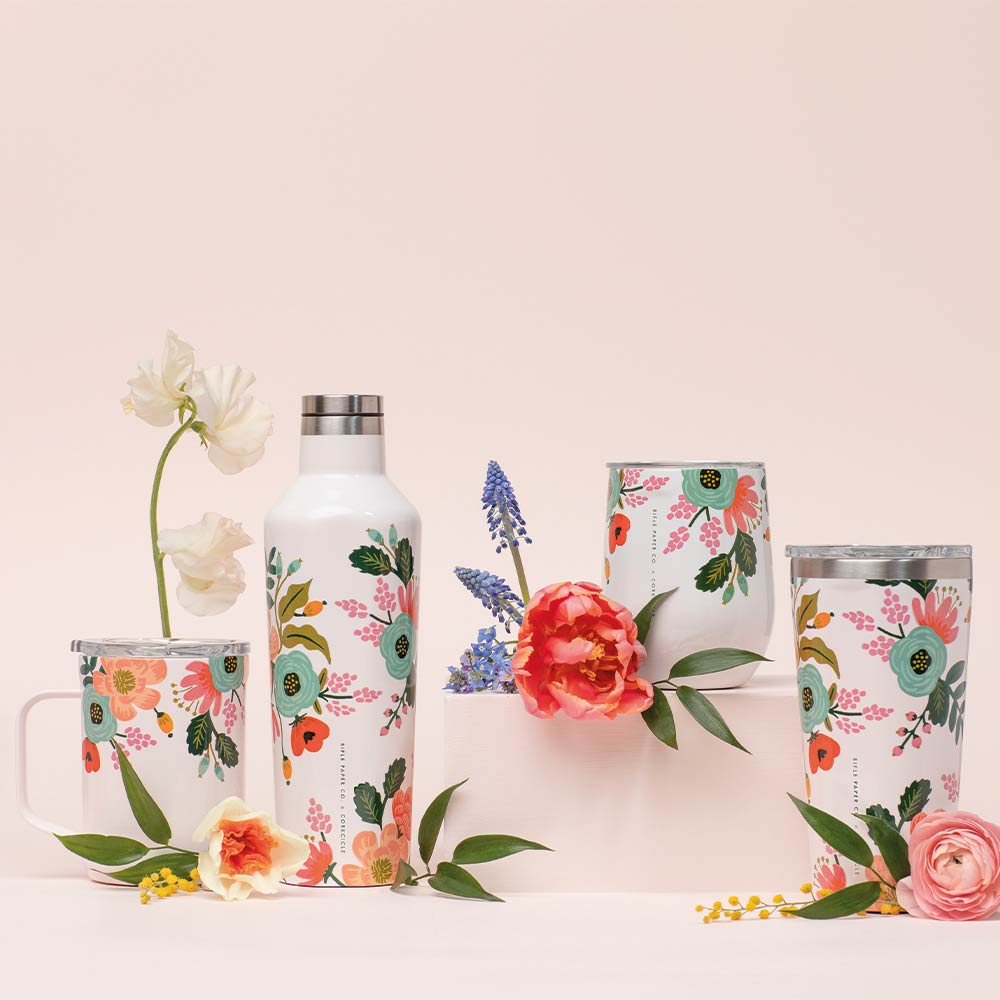 Sport Canteen Bottle 590ml Creme Floral