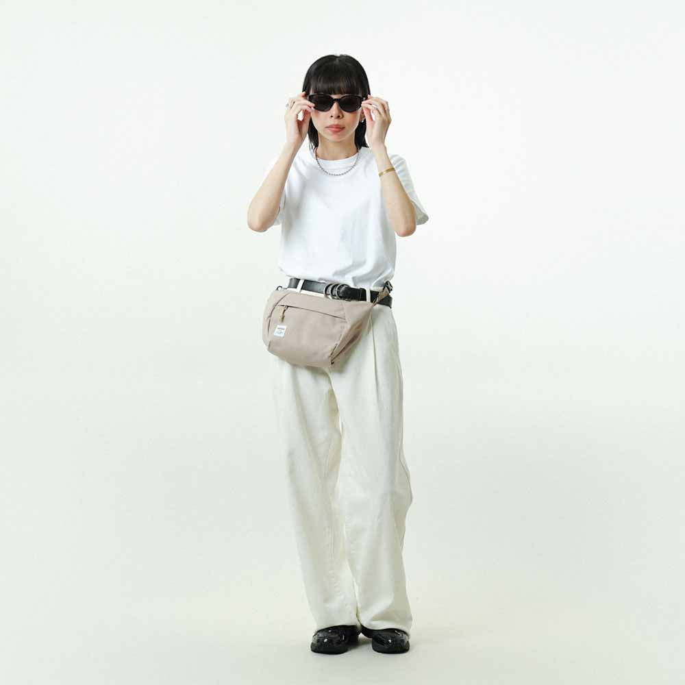 CORA Petit sac à bandoulière beige