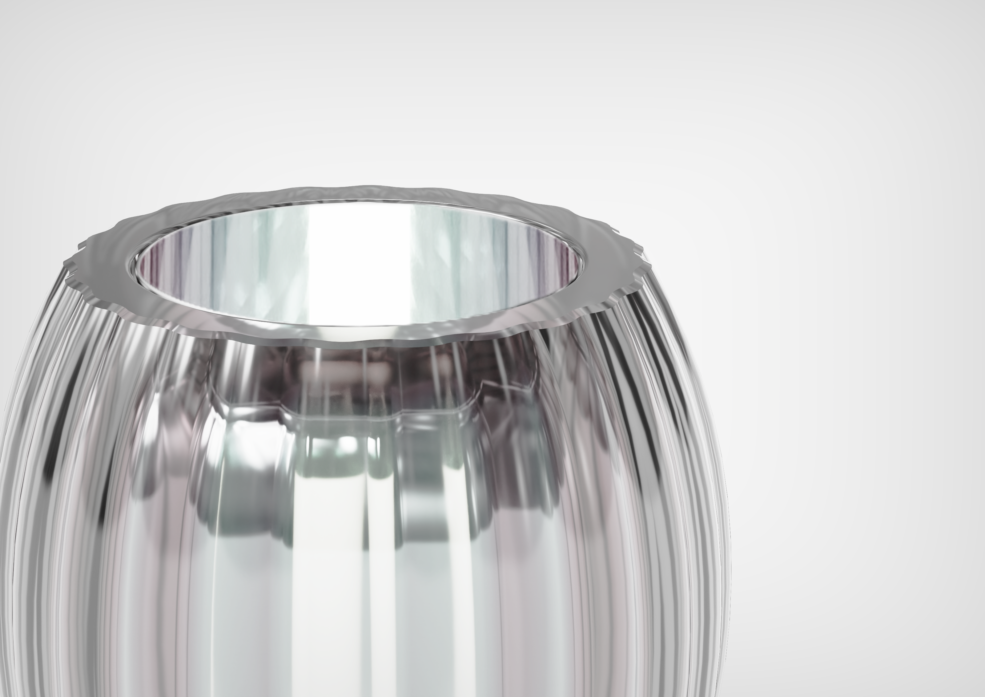 Hari Bistro Lampe Licht Gold - Wellen