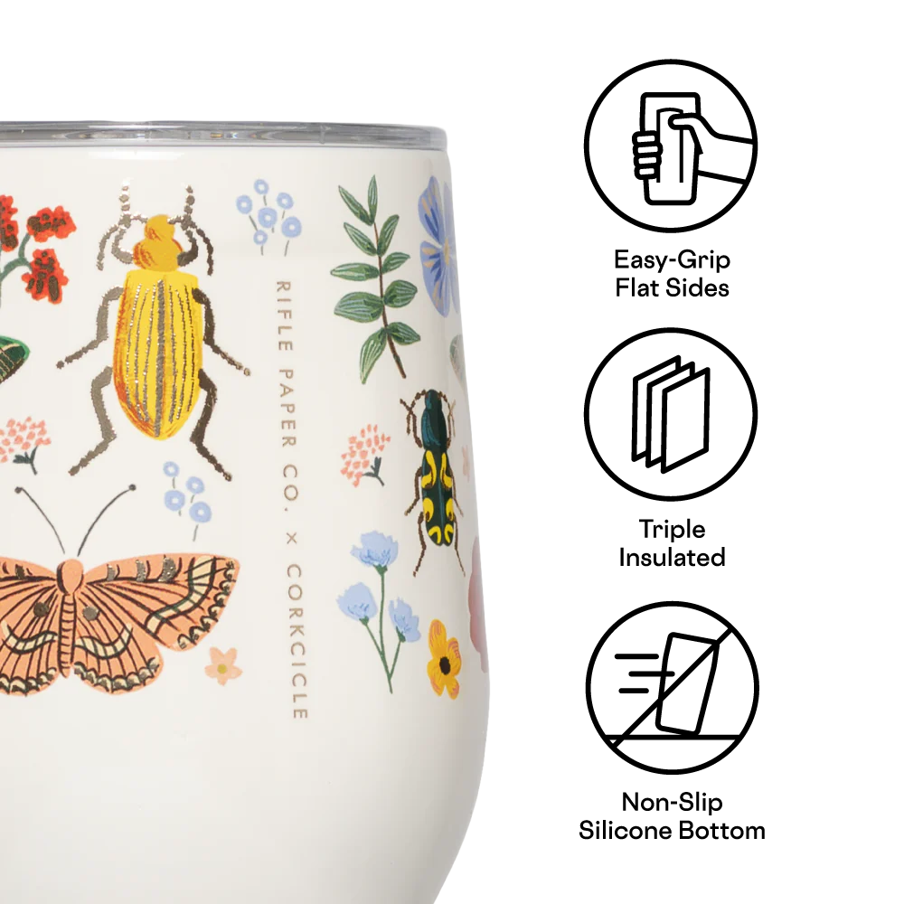 Stemless - 350ML Rifle Paper - Curio Cream