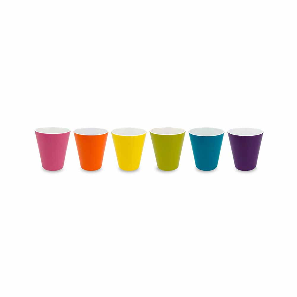 Set of 6 Tumbler Cups - Colorful