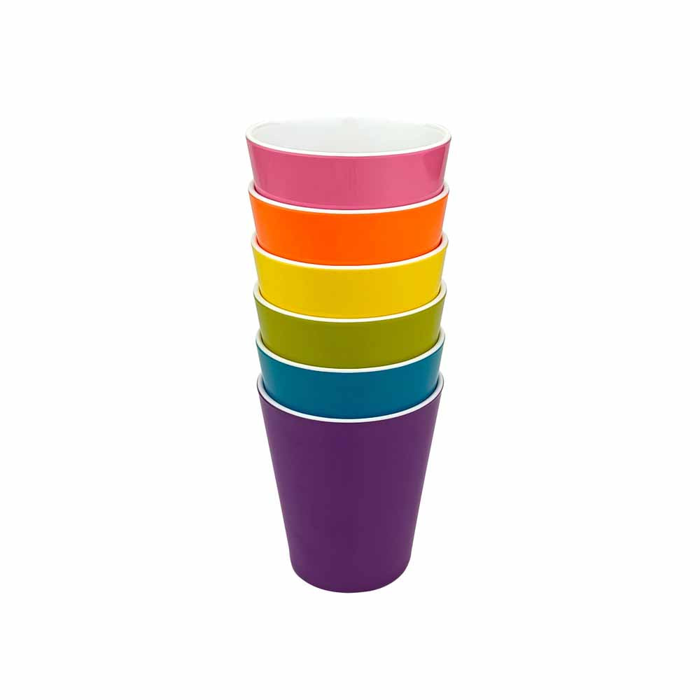 Set of 6 Tumbler Cups - Colorful