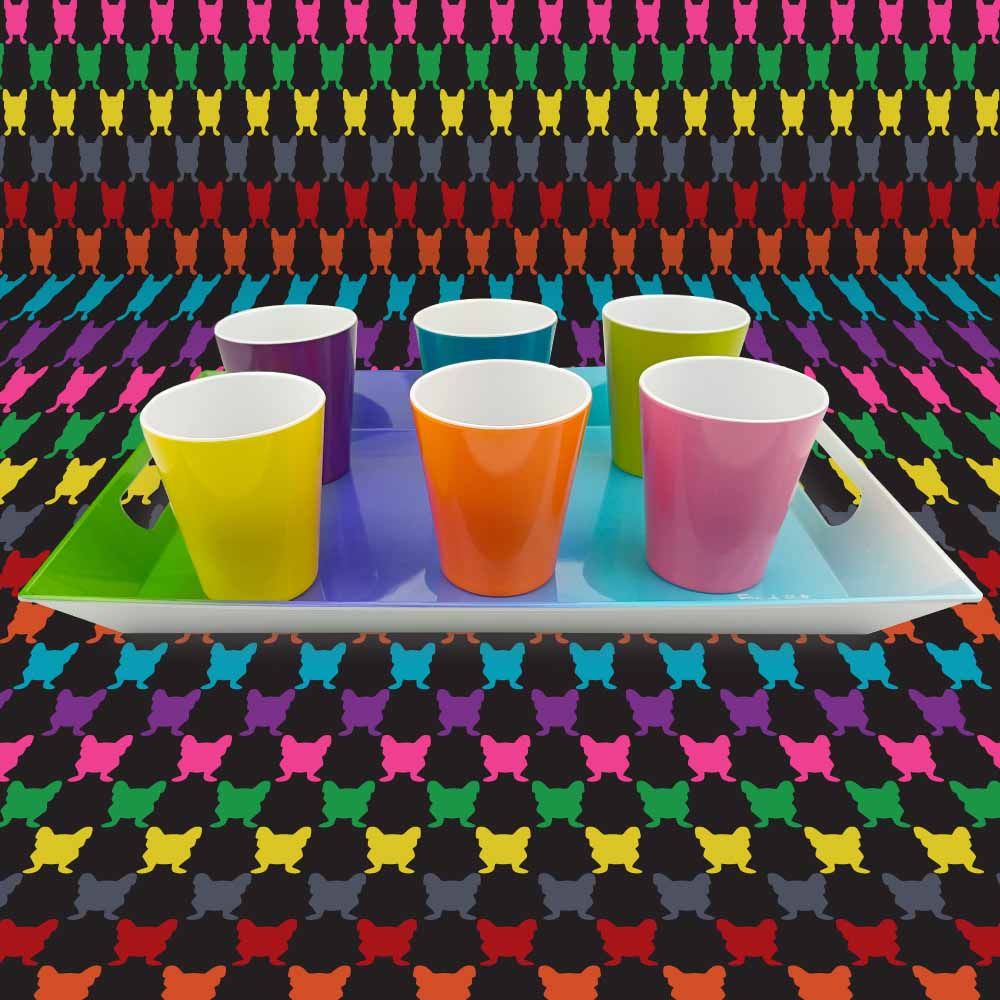 Set of 6 Tumbler Cups - Colorful