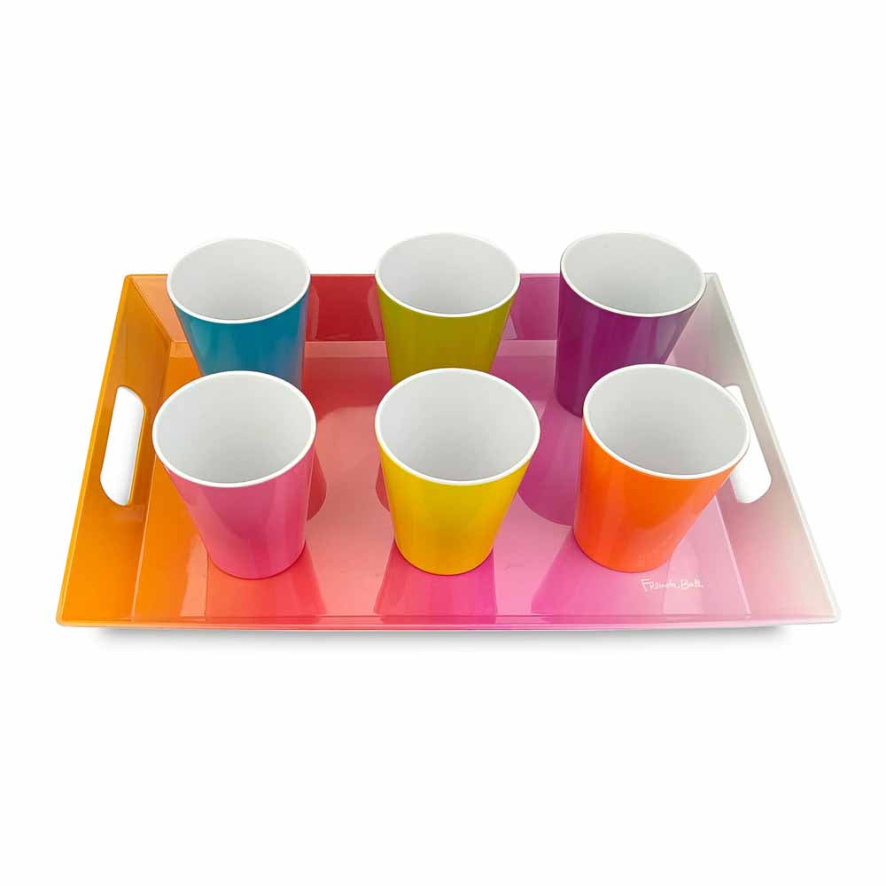 Set of 6 Tumbler Cups - Colorful