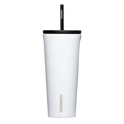 Cold Cup With Straw 710ml White