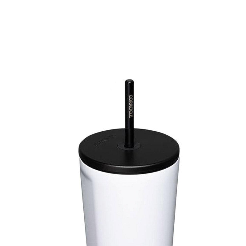 Cold Cup With Straw 710ml White