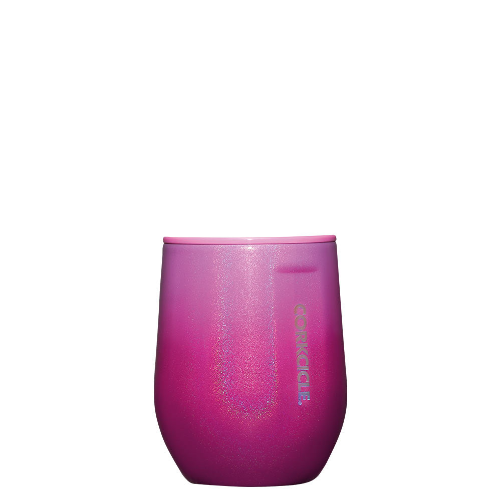 Stemless Cup 350ml Glittery Pink Ombre