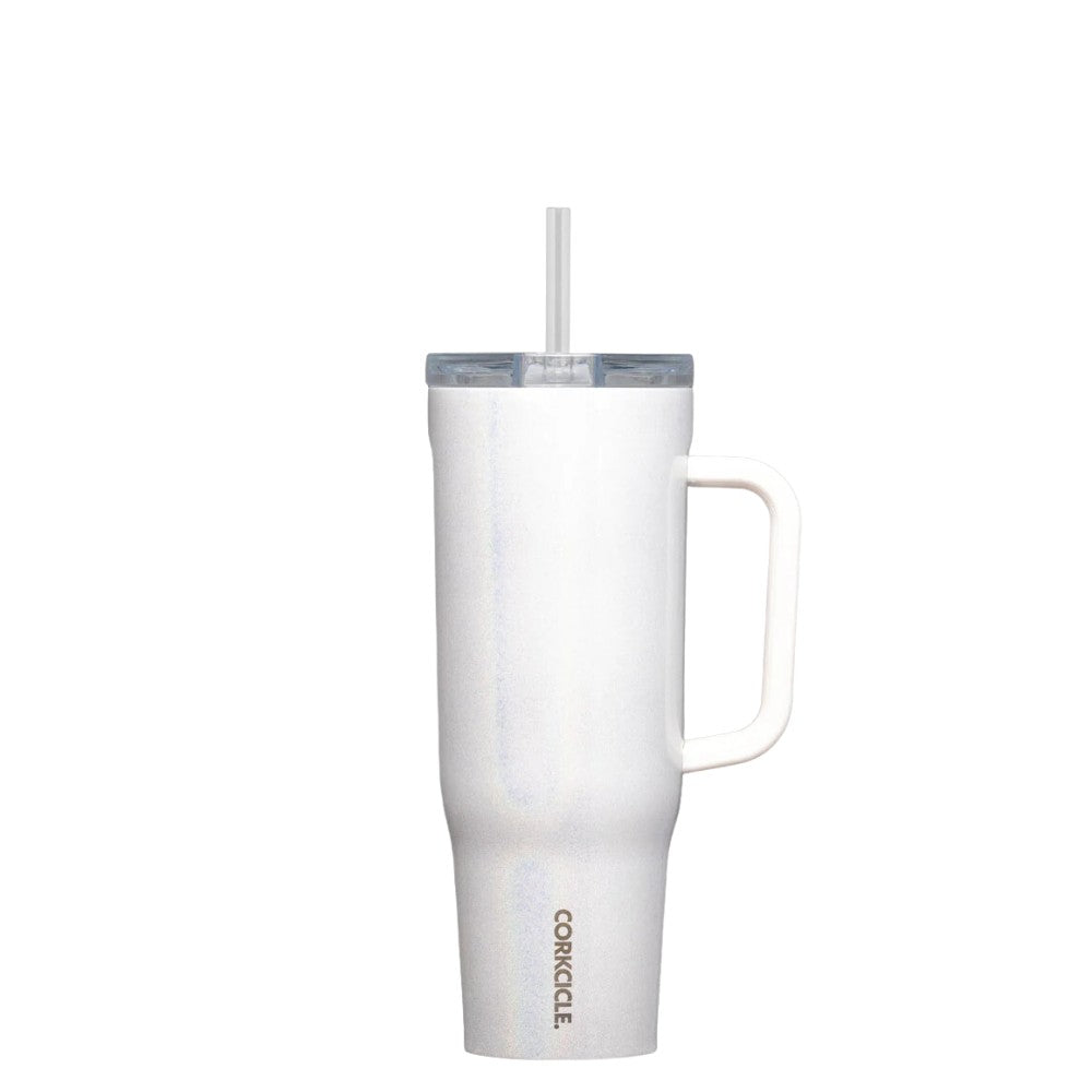 Cruiser Cup With Straw 1200ml Glittery White