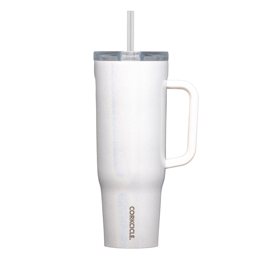 Cruiser Cup With Straw 1200ml Glittery White