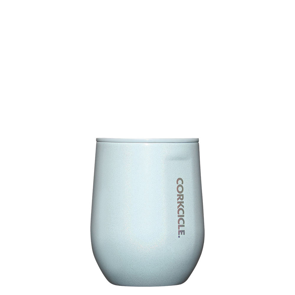 Stemless Cup 350ml Glittery Light Blue