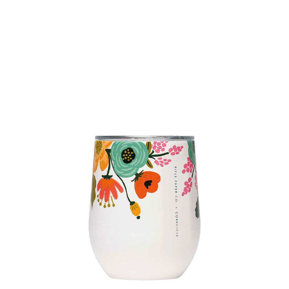 Stemless Cup 350ml Creme Floral