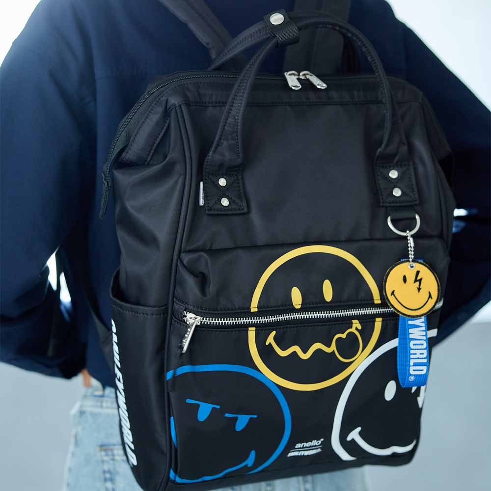 KUCHIGANE BACKPACK (R) SMILEY NAVY 006