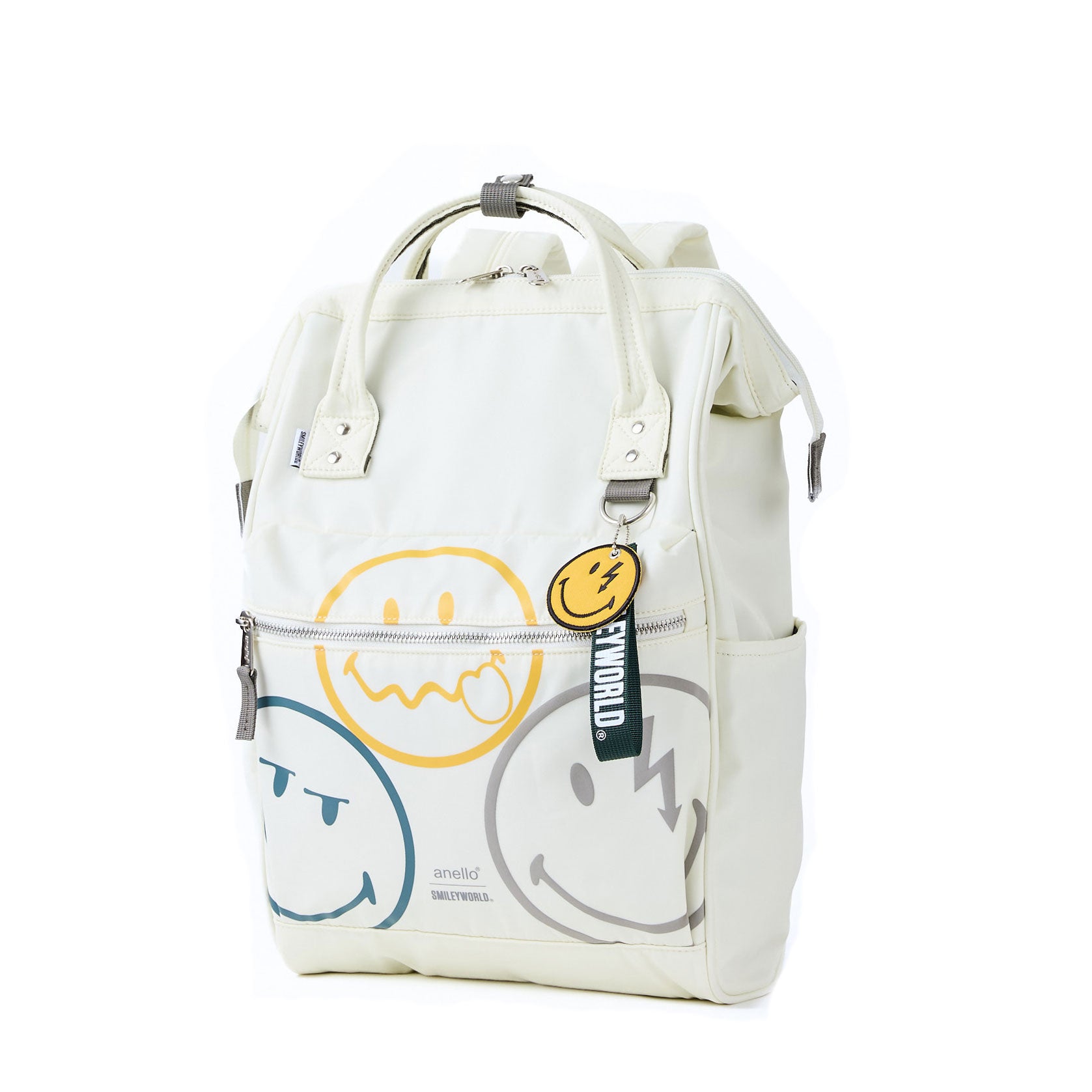 KUCHIGANE BACKPACK (R) SMILEY WHITE 006