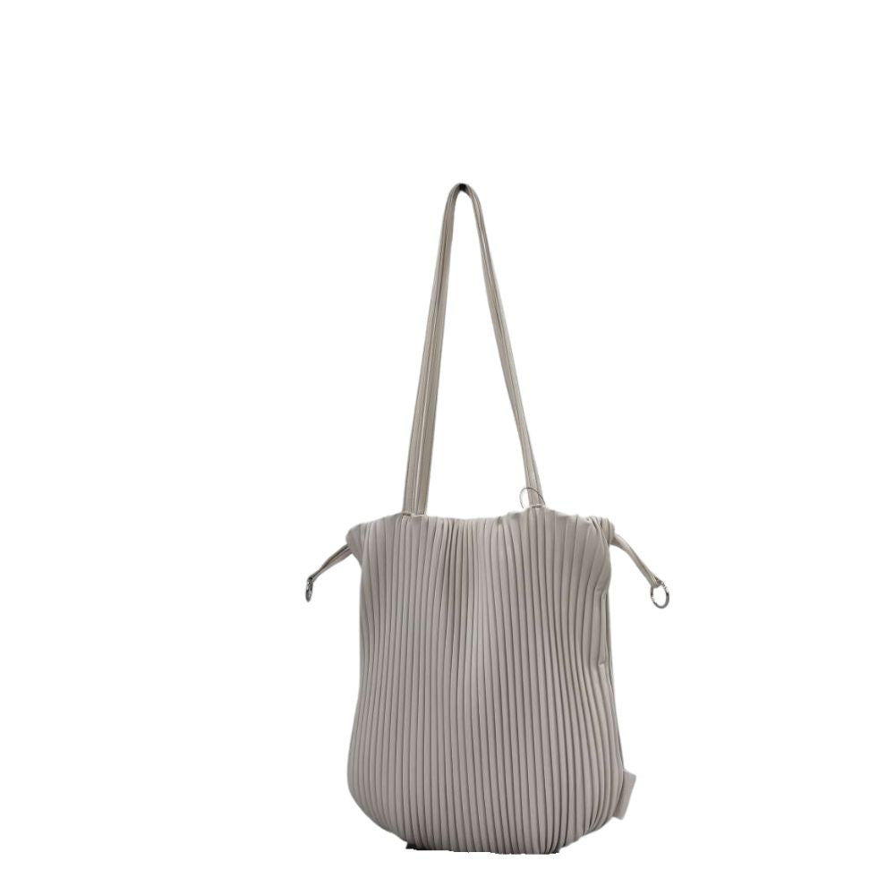 Tote Pleats White 0202