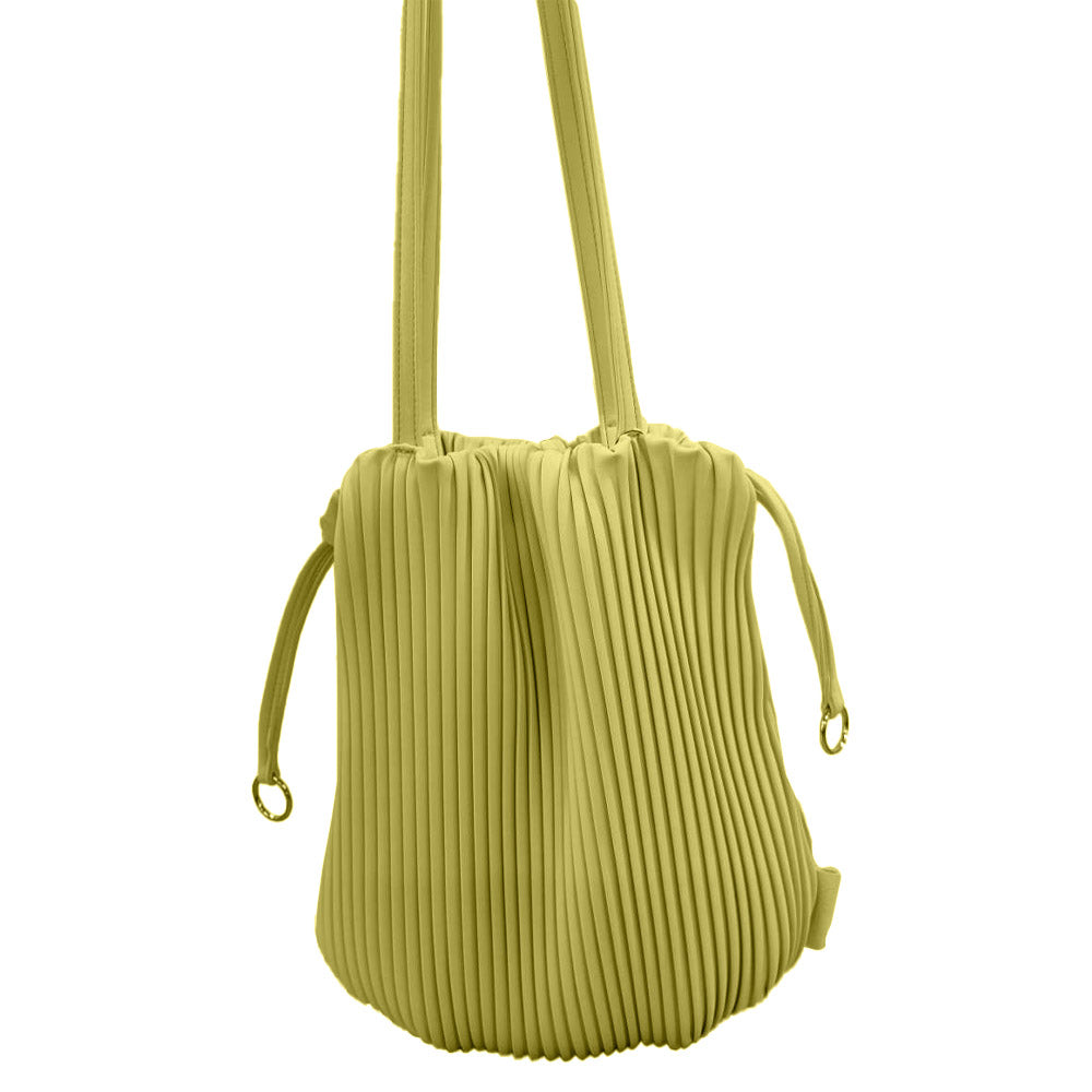 Tote Pleats Lime Green 0202