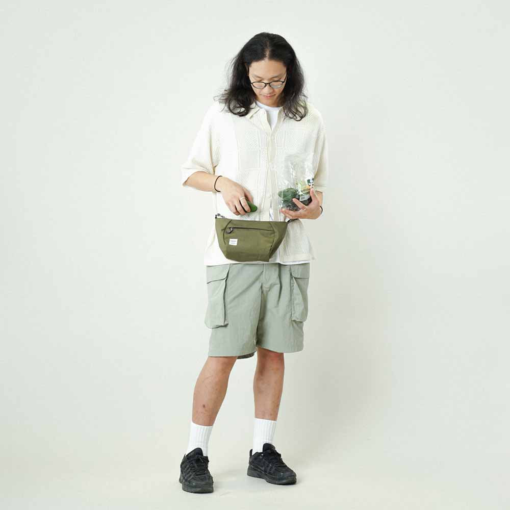 CORA Small Shoulder Bag Olive Green