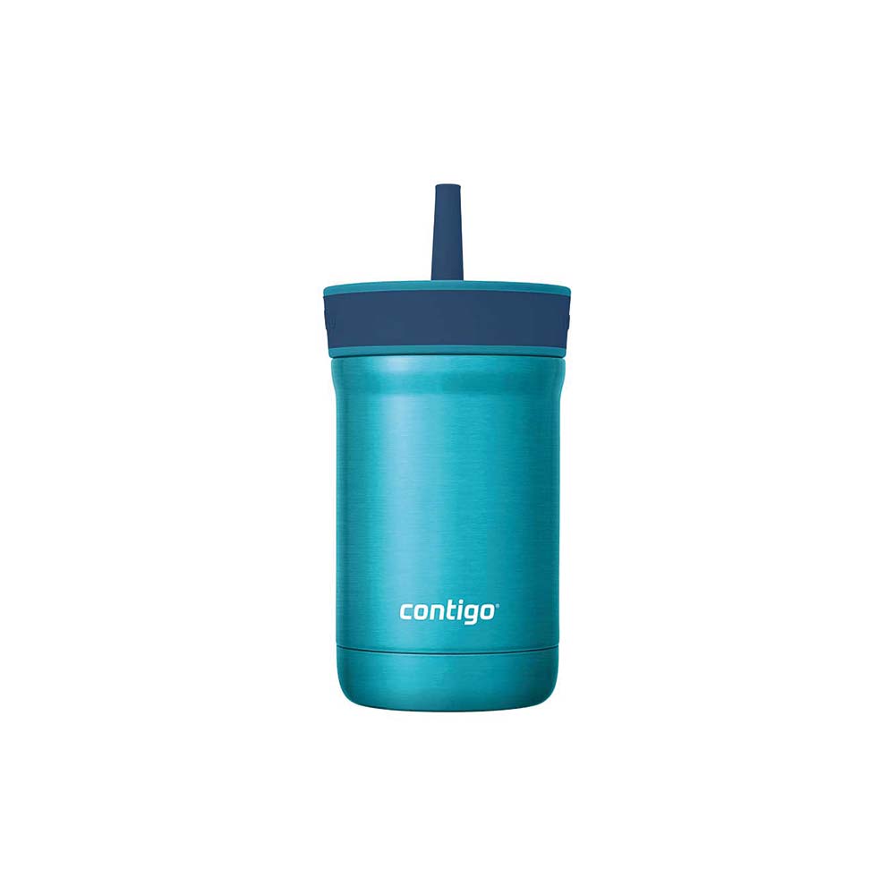 LEIGHTON Metal Straw Cup Blue 350 ml