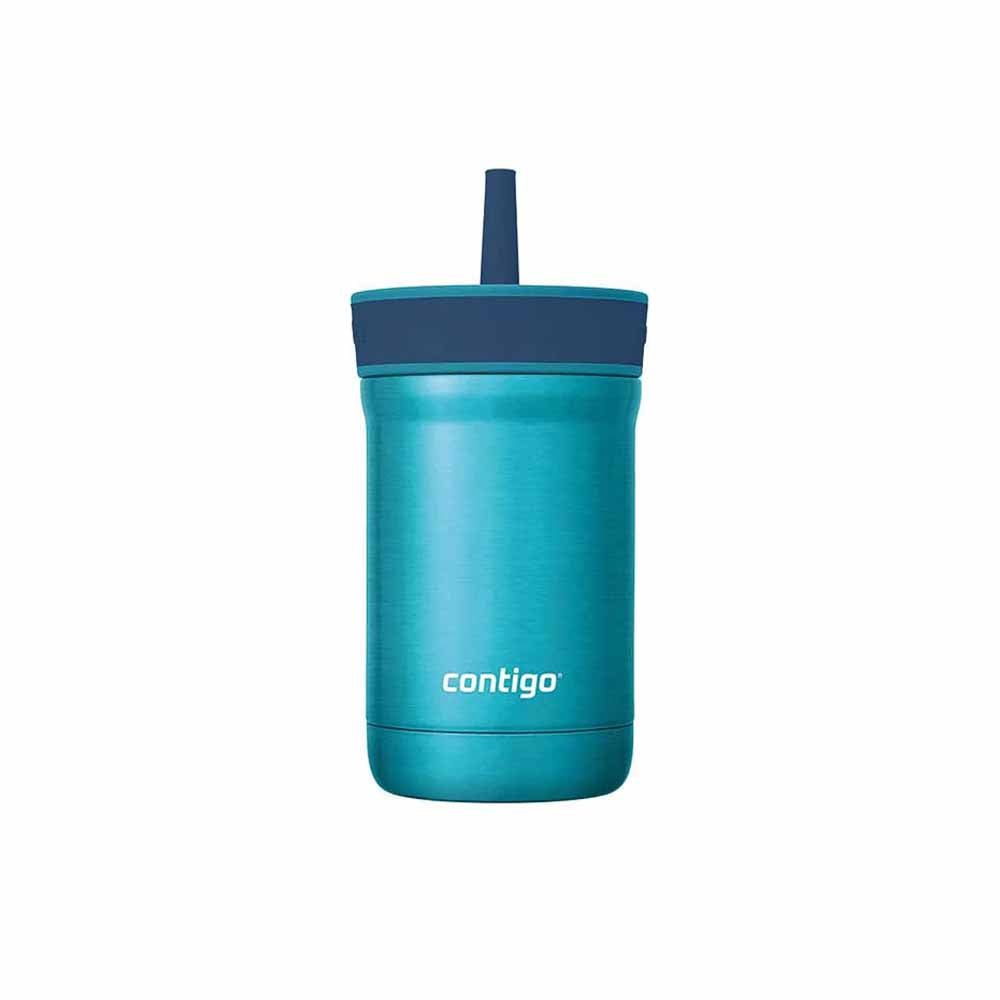 LEIGHTON Metal Straw Cup Blue 350 ml