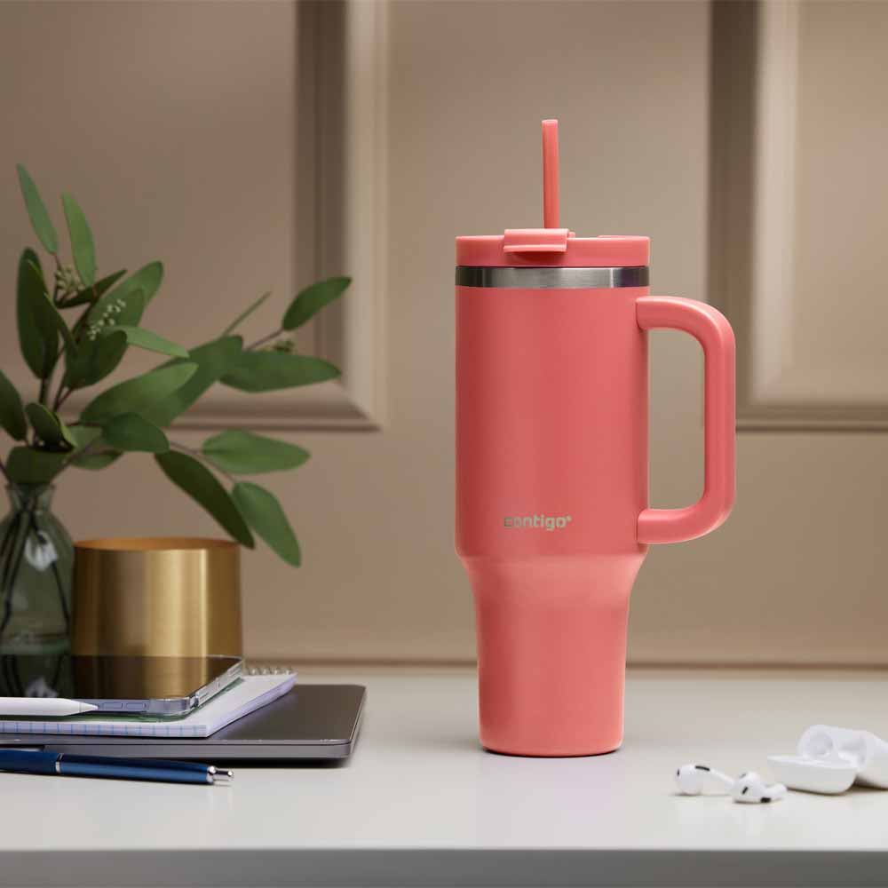 STREETERVILLE Metal Straw Cup Coral Pink 1200 ml